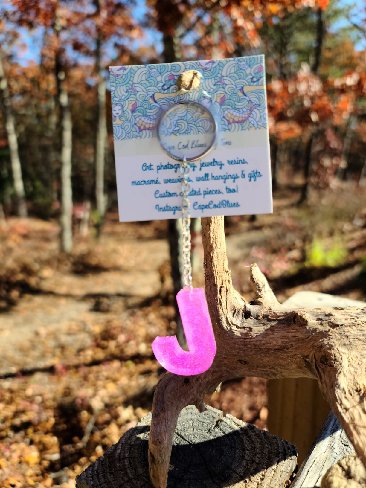 Alphabet Key Chains-Gold, Snowflake