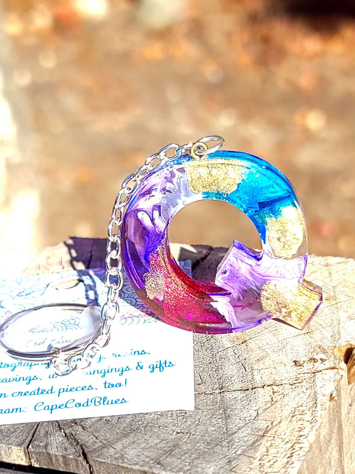 Alphabet Key Chains-Gold, Snowflake