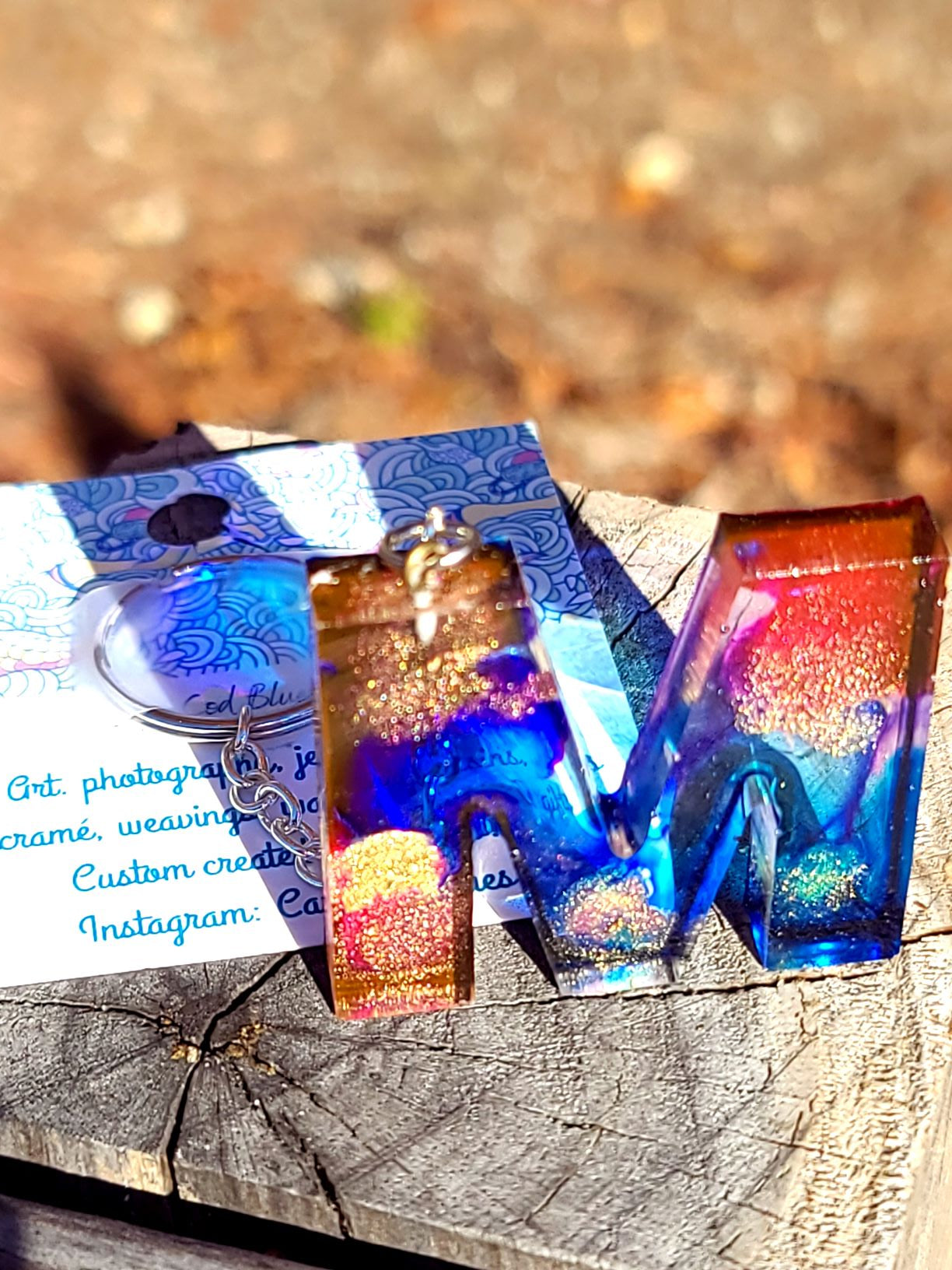 Alphabet Key Chains-Gold, Snowflake