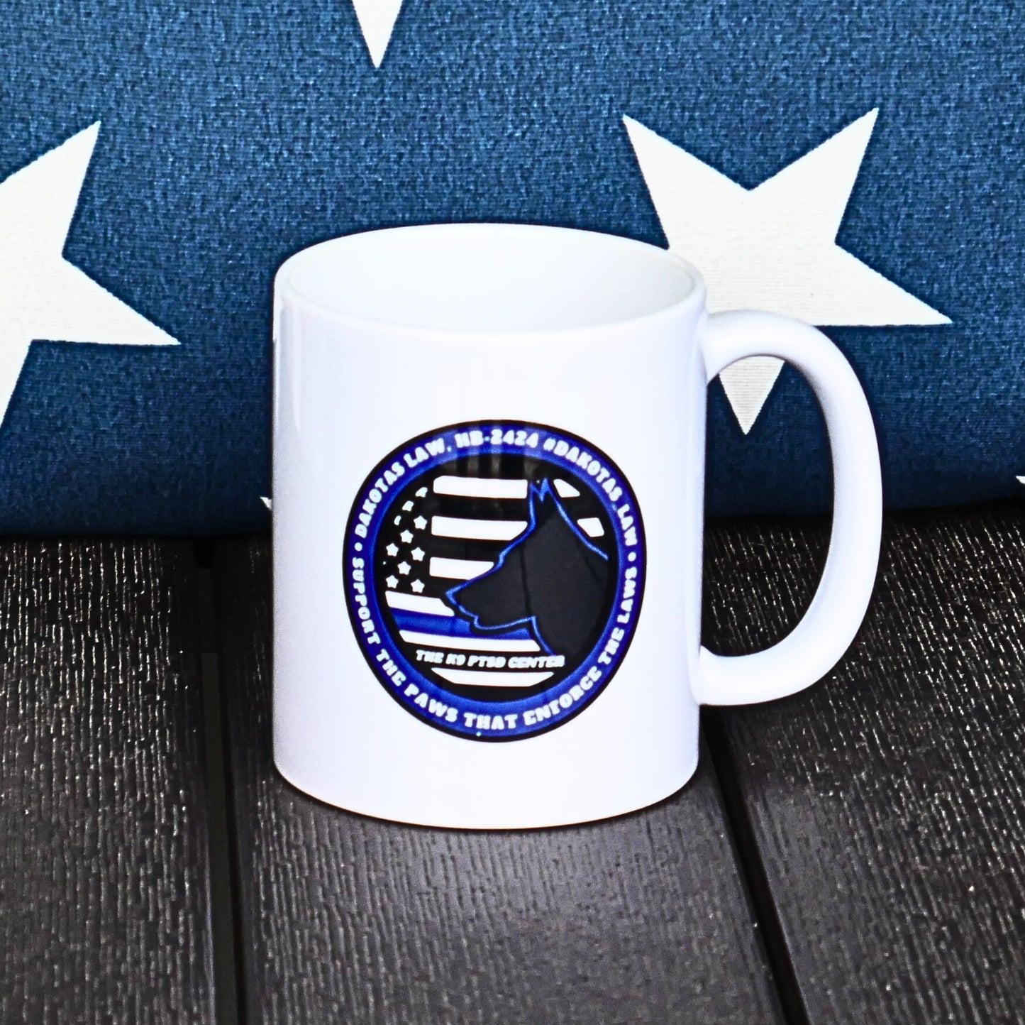 Coffee Mug & K9 PTSD Awareness Logo