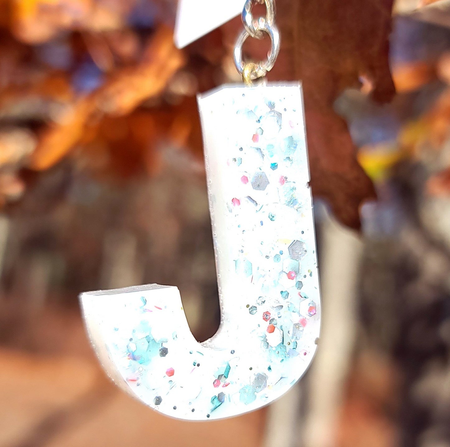 Alphabet Key Chains-Tie Dye, Gold, Pink Sparkle & Snowflake